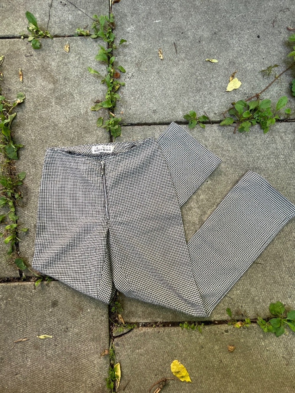 High Waisted Checkered Pants